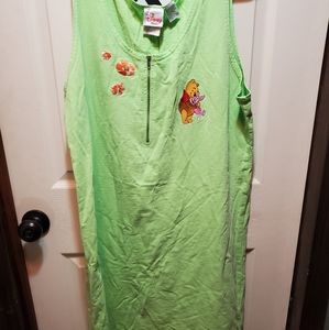 Original Disney Green Long Dress Winnie The Pooh
